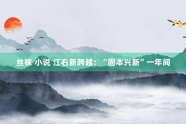 丝袜 小说 江右新跨越：“固本兴新”一年间